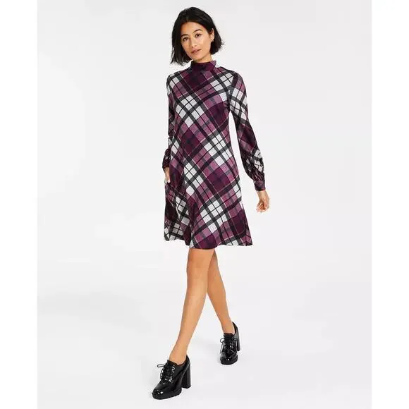smocked bodice midi dress The Mazie Smocked Bodice Midi Dress in Brown Small